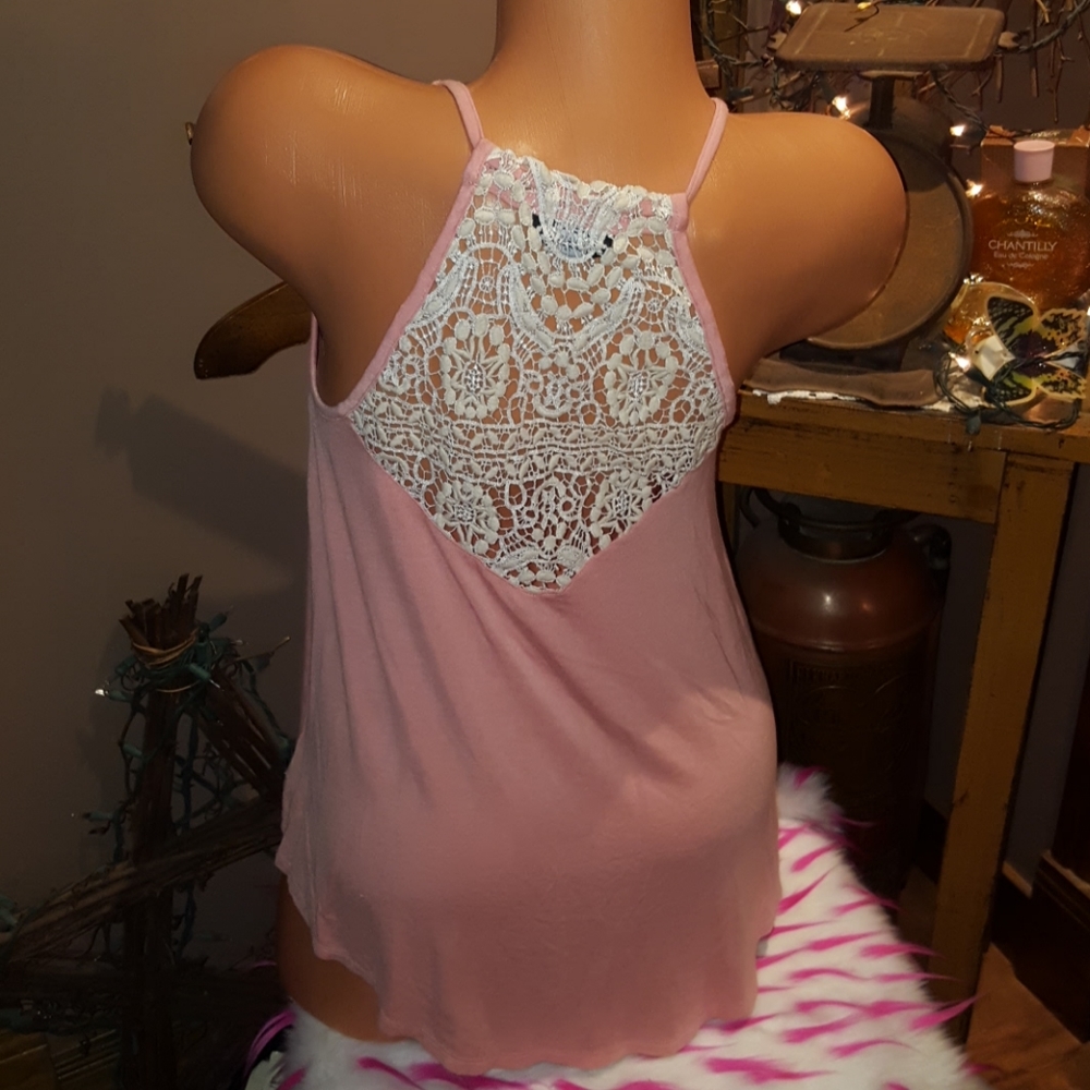 Bebe crochet racerback tank top S - Picture 4 of 6